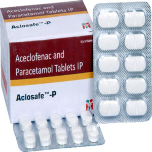 ACLOSAFE P ACECLOFENEC 100 MG + PARACETAMOL 325 MG TAB